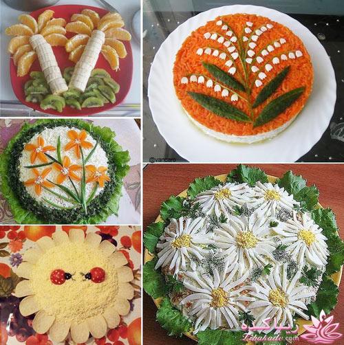 خلاقیت در تزیین غذا